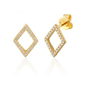 Diamond shape earrings