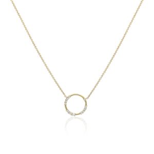 Diamond Hoop Pendant