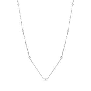 9CT WHITE DIAMOND DOT NECKLACE