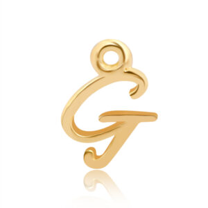 'G' Initial Charm Gold