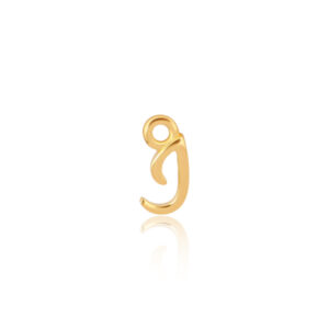 'I' Initial Charm Gold