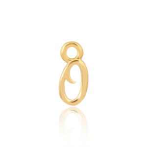 'O' Initial Charm Gold