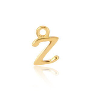 'Z' Initial Charm Gold