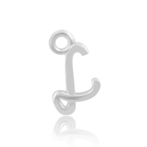 'L' Initial Charm Silver