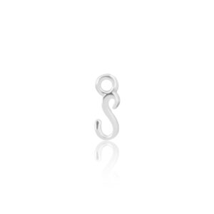 'S' Initial Charm Silver