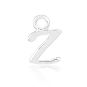 'Z' Initial Charm Silver