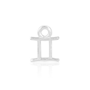 Gemini Silver Charm