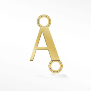 'A' INITIAL CONNECTOR GOLD