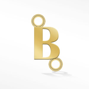 'B' INITIAL CONNECTOR GOLD