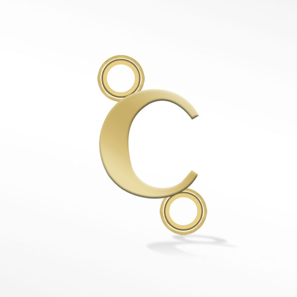 'C' INITIAL CONNECTOR GOLD