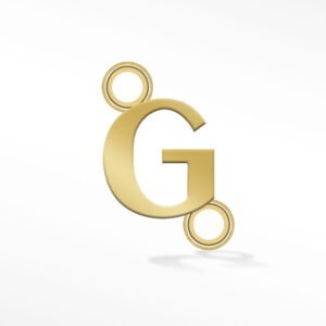 'G' INITIAL CONNECTOR GOLD