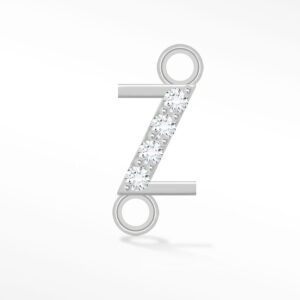 'Z' INITIAL CONNECTOR MOISSANITE