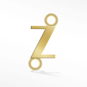 'Z' INITIAL CONNECTOR GOLD