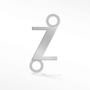 'Z' INITIAL CONNECTOR SILVER