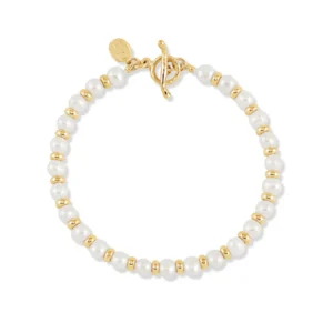 Timeless White Pearl Halo Bracelet