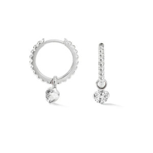 White Topaz Orissa Hoops